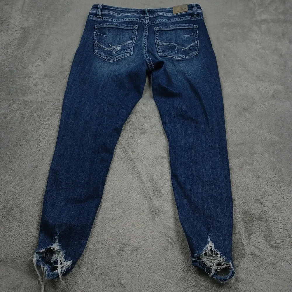 BKE Jeans Womens 30 Blue Denim Gabby High Rise Ankle Skinny Distressed